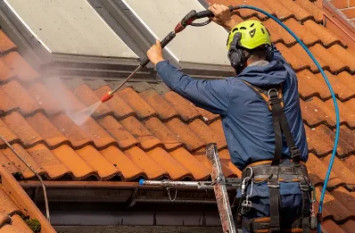 Démoussage et hydrofuge de toiture à Glamondans